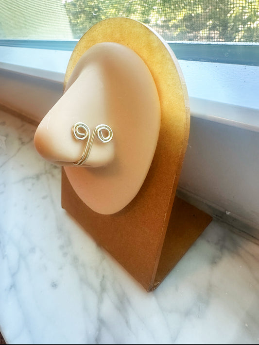 Double Swirl Nose Cuff