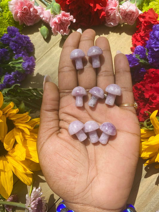 Lepidolite Mushroom
