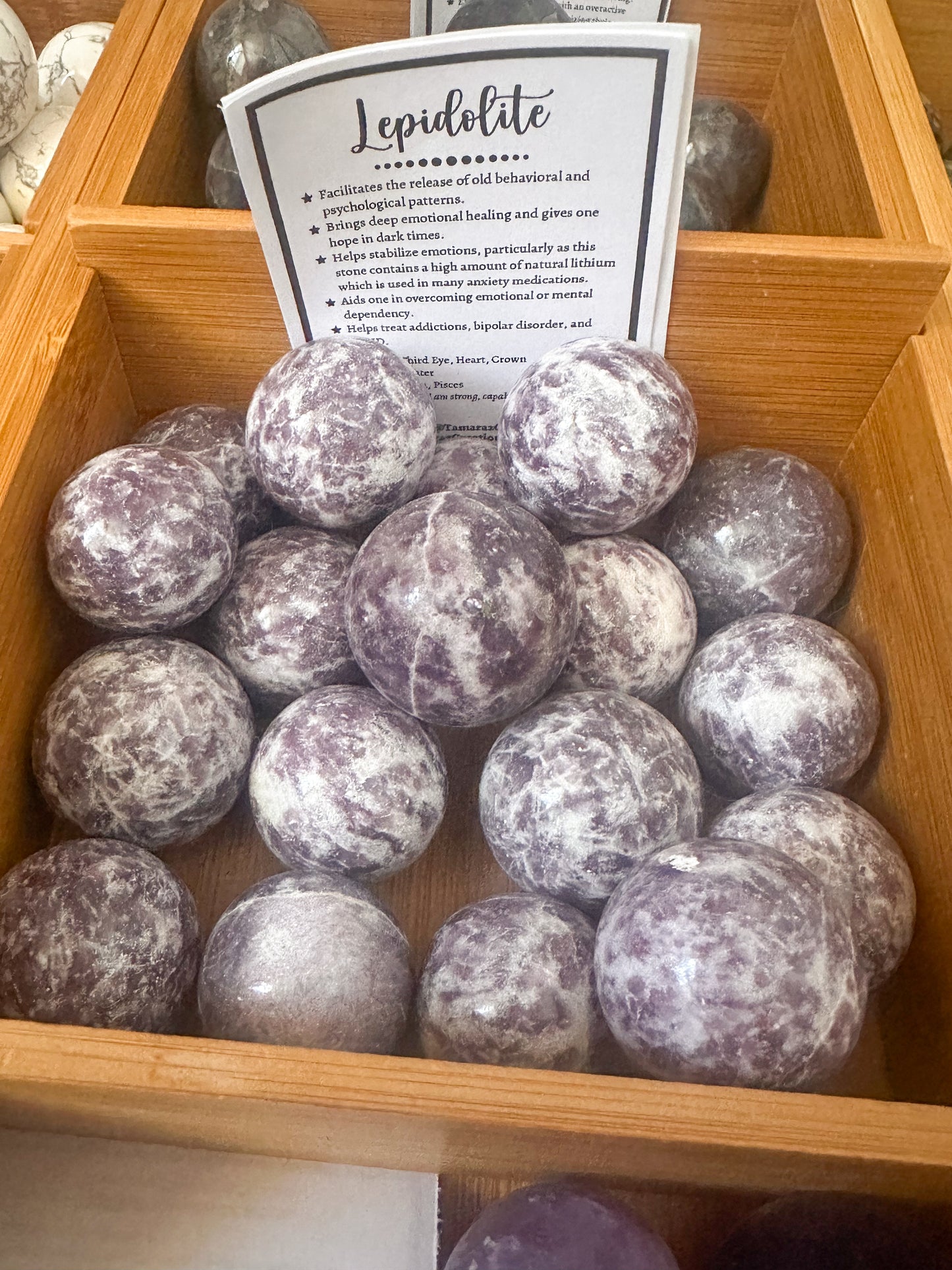 Lepidolite Sphere