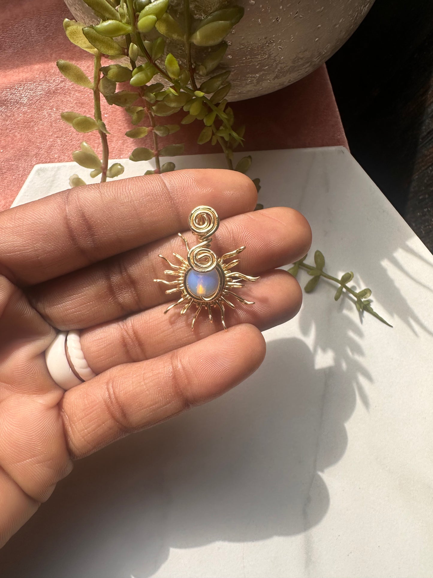 Opalite Sun Pendant