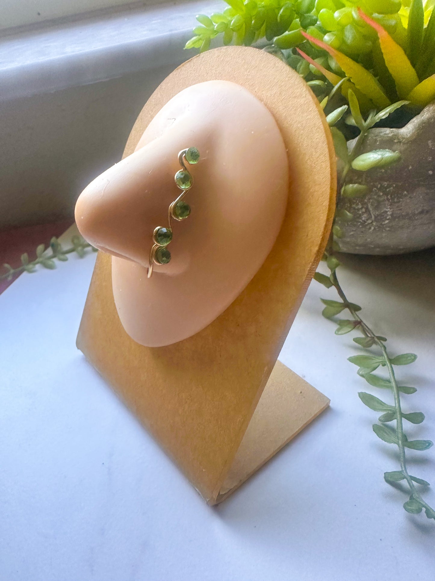 Green Ivy Nose Cuff