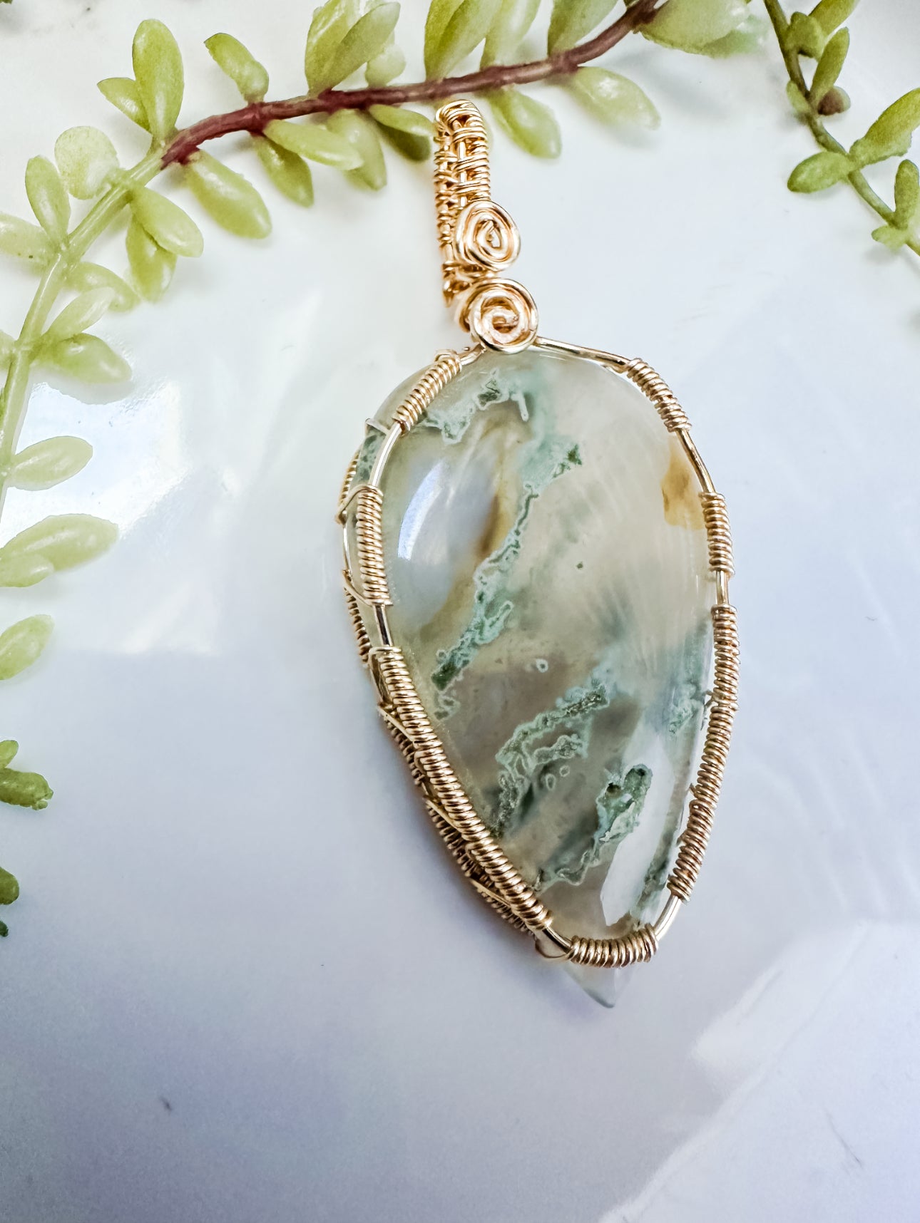 Moss Agate Pendant