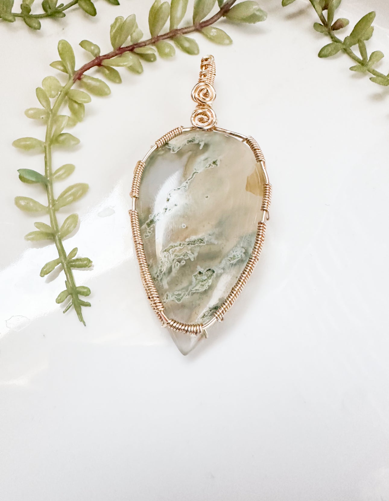 Moss Agate Pendant