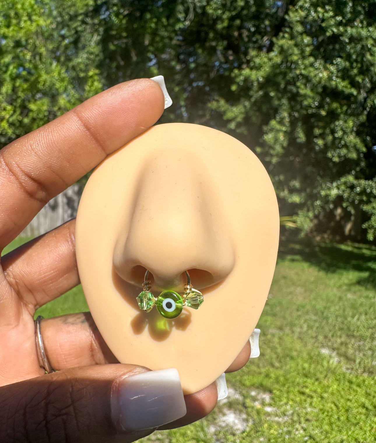 Faux Evil Eye Septum