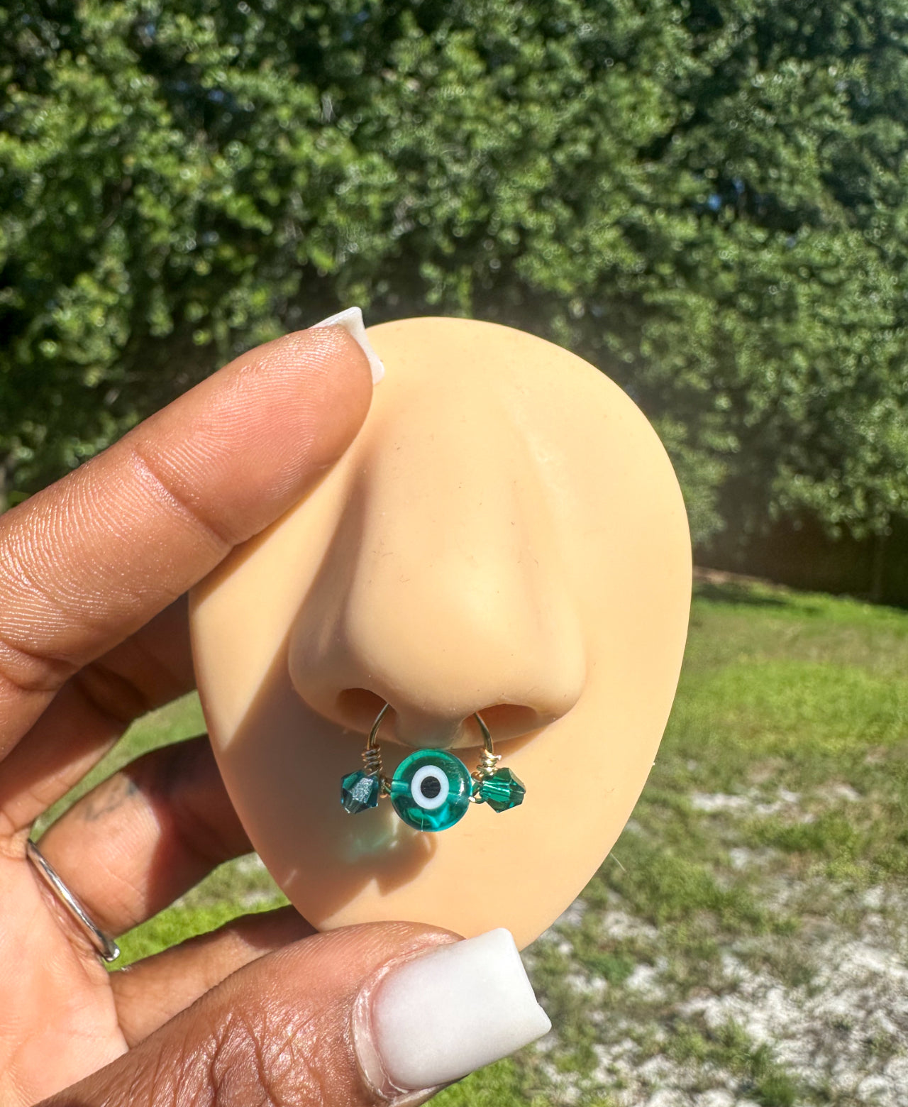 Faux Evil Eye Septum